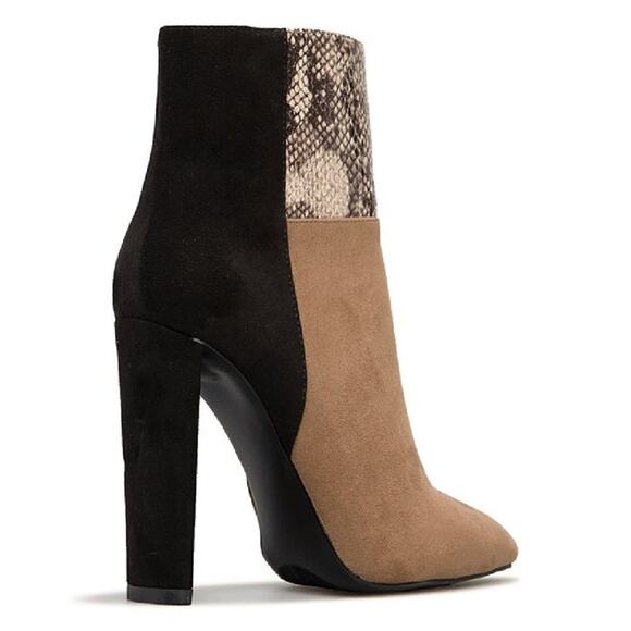 ShoeDazzle Snake-Embossed Saskia Booties - Picture 3 of 6